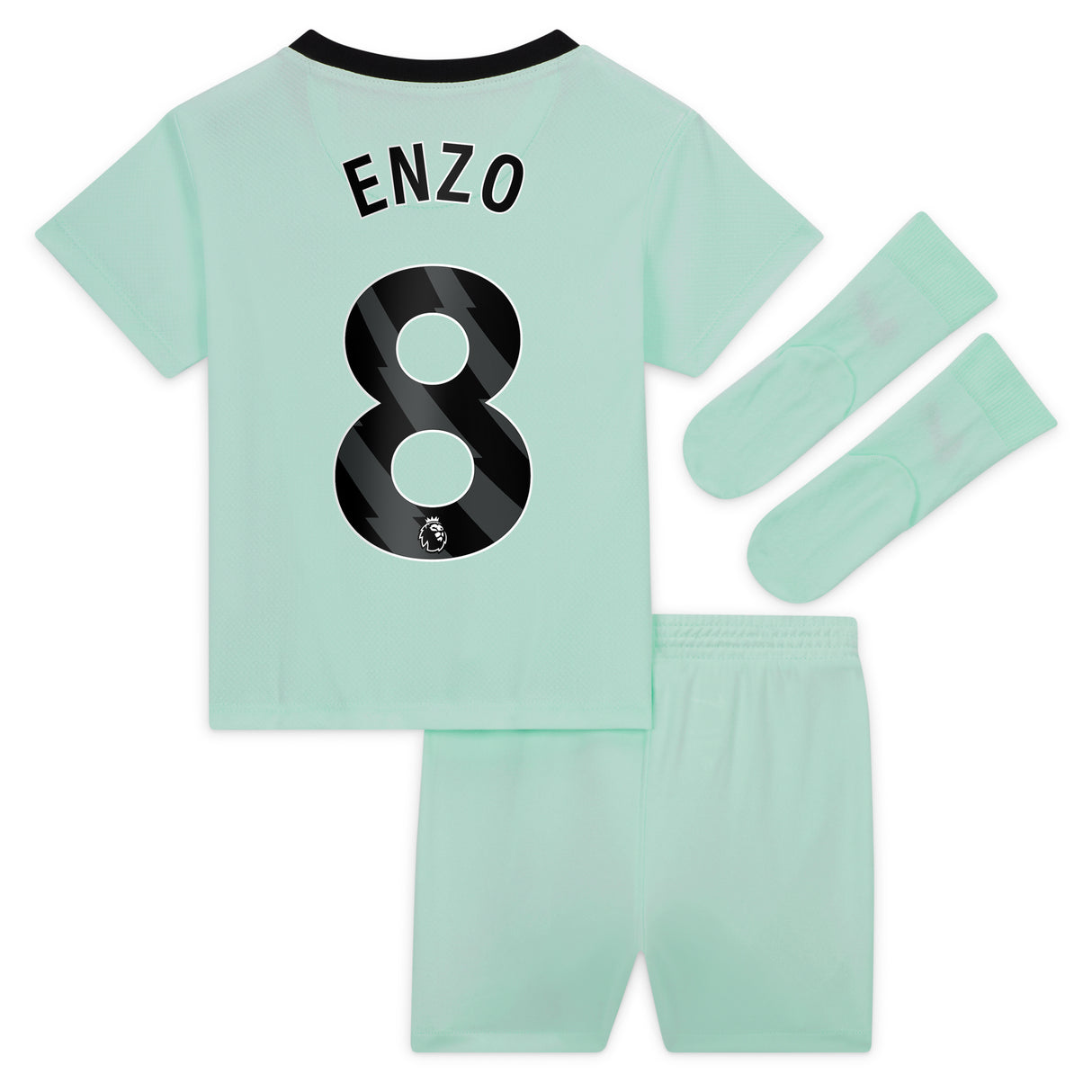 Chelsea Third Stadium Kit 2023-24 - Infants with Enzo 8 printing - Kit Captain