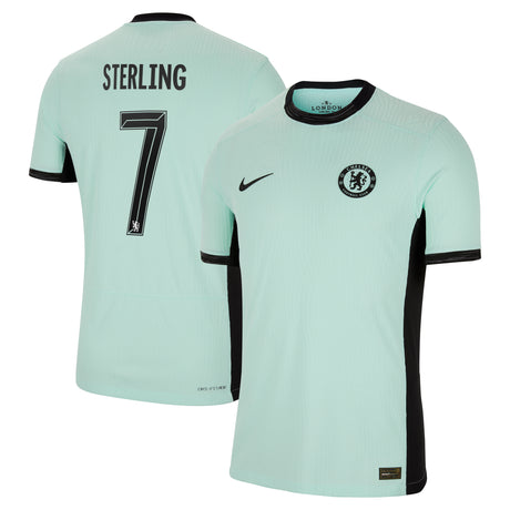 Chelsea Cup Third Vapor Match Shirt 2023-24 with Sterling 7 printing - Kit Captain