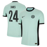 Chelsea Cup Third Vapor Match Shirt 2023-24 with James 24 printing - Kit Captain