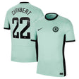 Chelsea WSL Third Stadium Shirt 2023-24 with Cuthbert 22 printing - Kit Captain