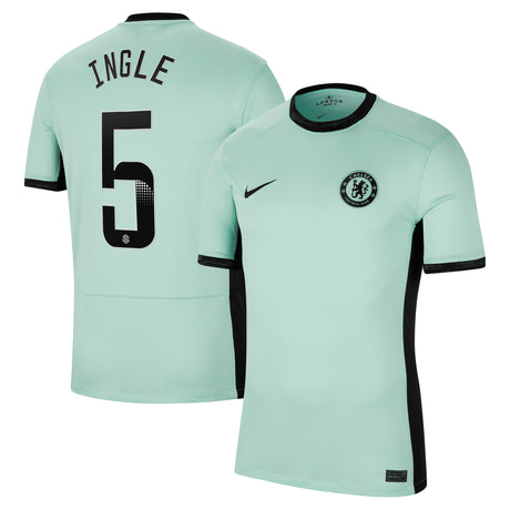 Chelsea WSL Third Stadium Shirt 2023-24 with Ingle 5 printing - Kit Captain