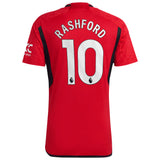 Manchester United EPL adidas Home Shirt 2023-24 with Rashford 10 printing - Kit Captain