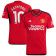 Manchester United EPL adidas Home Shirt 2023-24 with Rashford 10 printing - Kit Captain