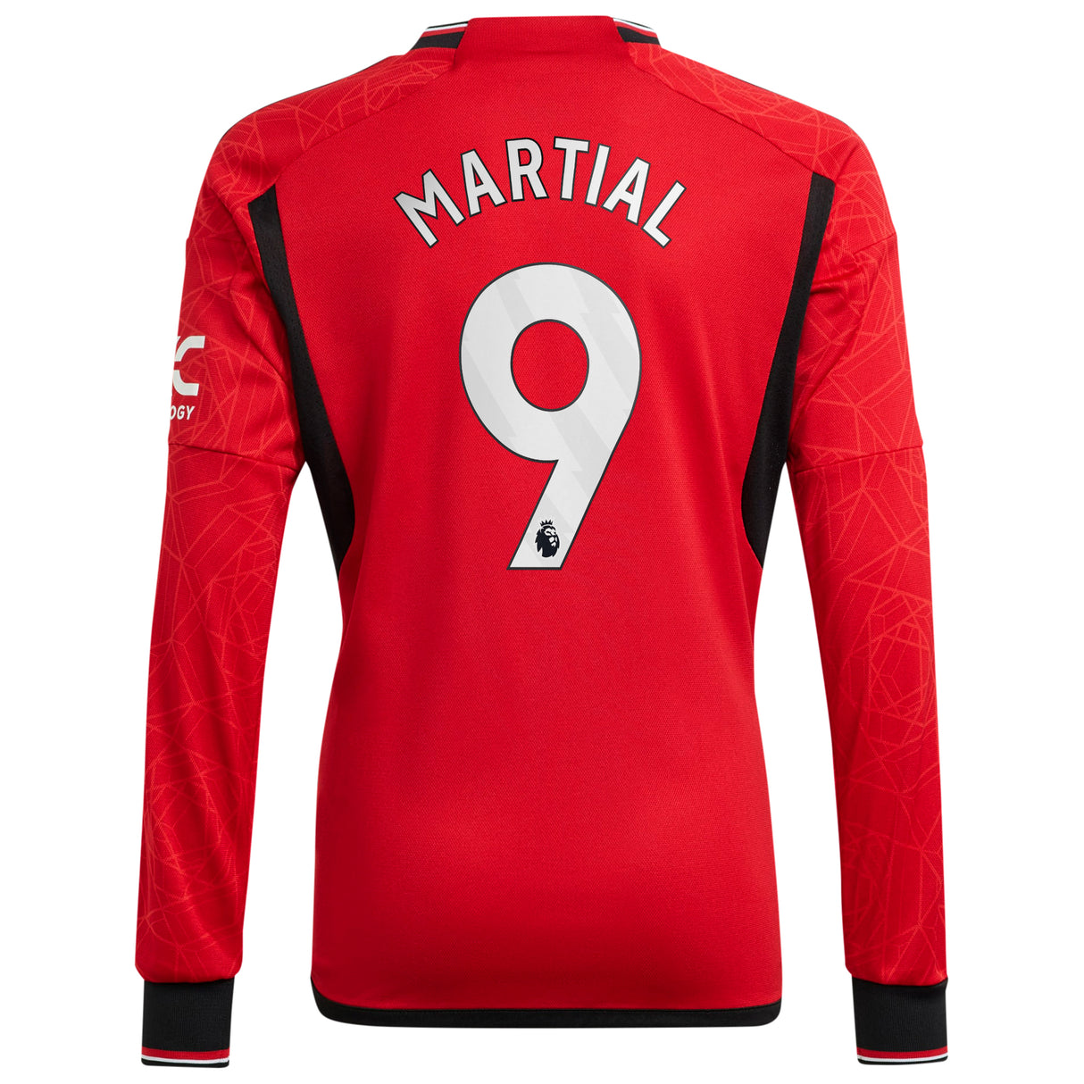 Manchester United EPL adidas Home Shirt 2023-24 - Kids - Long Sleeve with Martial 9 printing - Kit Captain