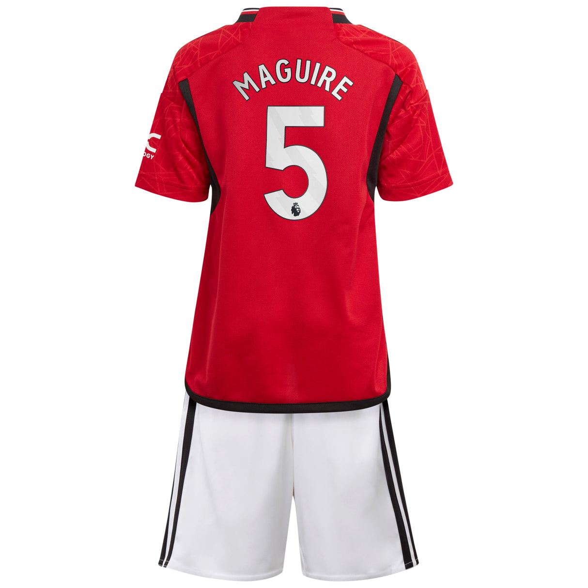 Manchester United EPL adidas Home Minikit 2023-24 with Maguire 5 printing - Kit Captain