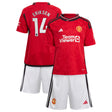 Manchester United EPL adidas Home Minikit 2023-24 with Eriksen 14 printing - Kit Captain