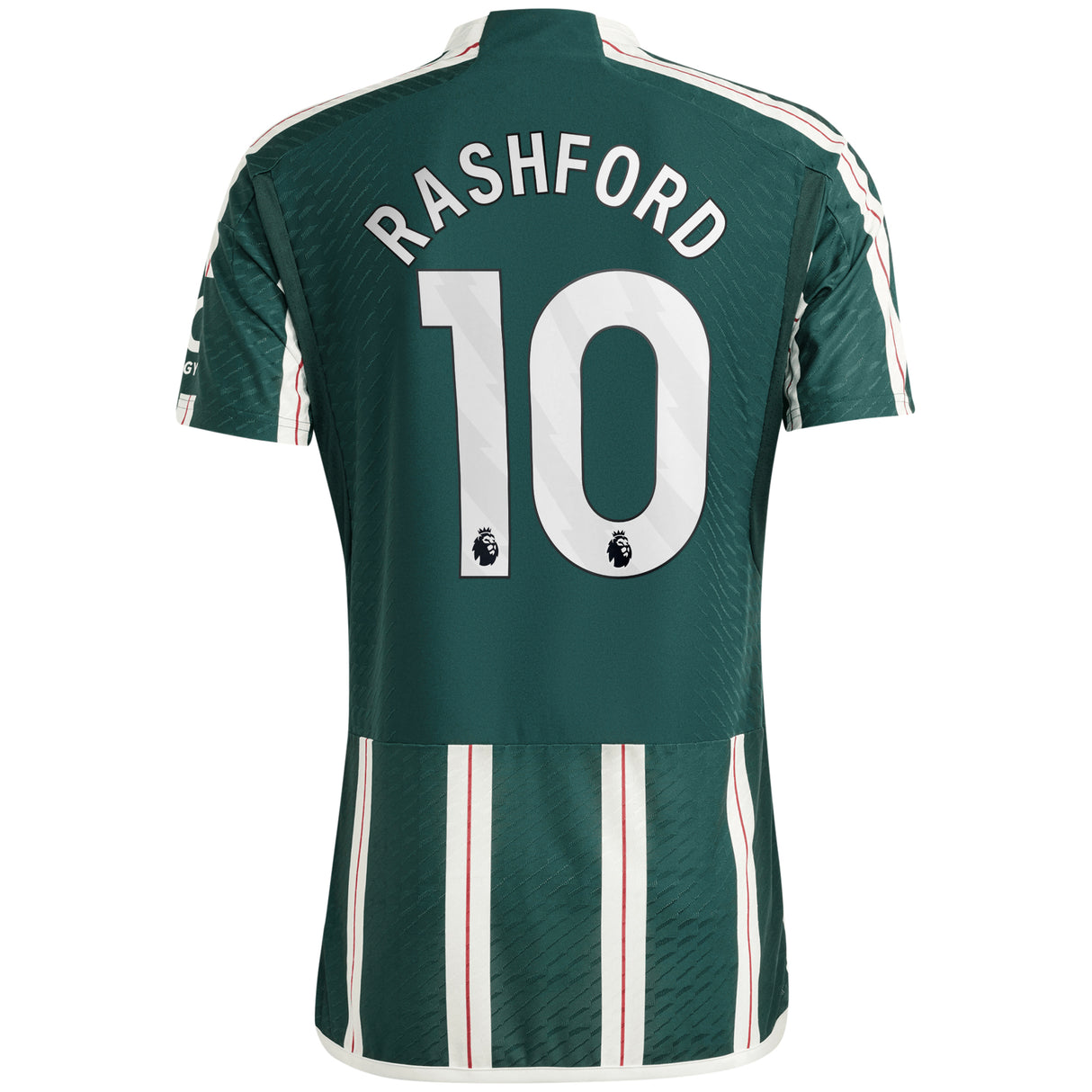 Manchester United EPL adidas Away Authentic Shirt 2023-24 with Rashford 10 printing - Kit Captain