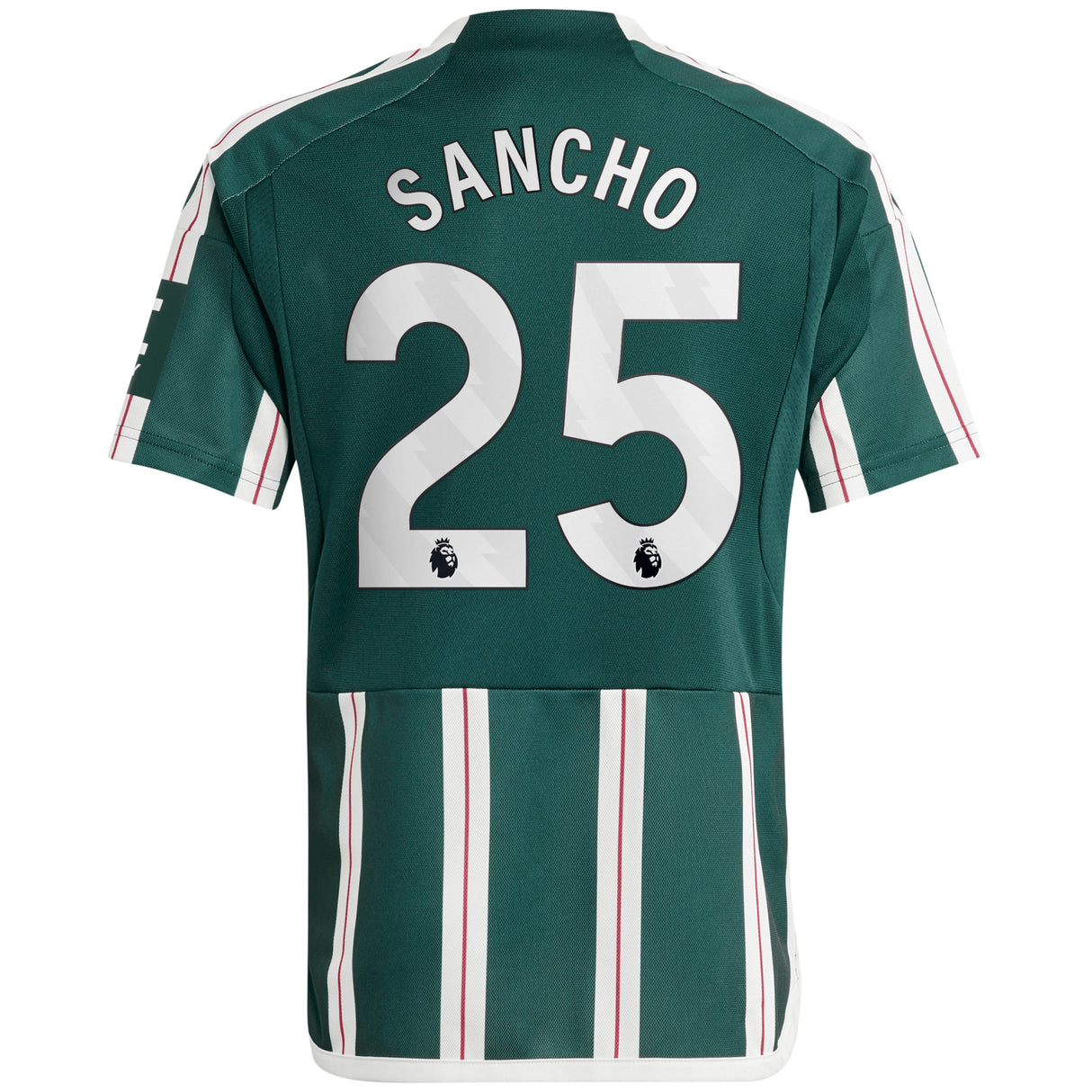 Manchester United EPL adidas Away Shirt 2023-24 - Kids with Sancho 25 printing - Kit Captain