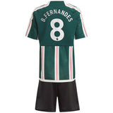 Manchester United EPL adidas Away Minikit 2023-24 with B.Fernandes 8 printing - Kit Captain