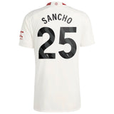 Manchester United EPL adidas Third Authentic Shirt 2023-24 with Sancho 25 printing - Kit Captain