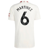 Manchester United EPL adidas Third Authentic Shirt 2023-24 with Martinez 6 printing - Kit Captain