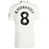 Manchester United EPL adidas Third Authentic Shirt 2023-24 with B.Fernandes 8 printing - Kit Captain