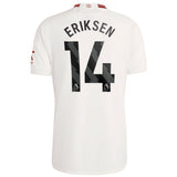 Manchester United EPL adidas Third Shirt 2023-24 with Eriksen 14 printing - Kit Captain