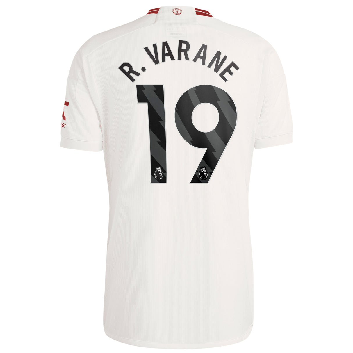 Manchester United EPL adidas Third Shirt 2023-24 with R. Varane 19 printing - Kit Captain