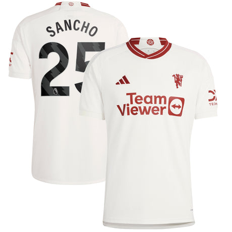 Manchester United EPL adidas Third Shirt 2023-24 with Sancho 25 printing - Kit Captain