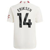 Manchester United EPL adidas Third Shirt 2023-24 - Kids with Eriksen 14 printing - Kit Captain