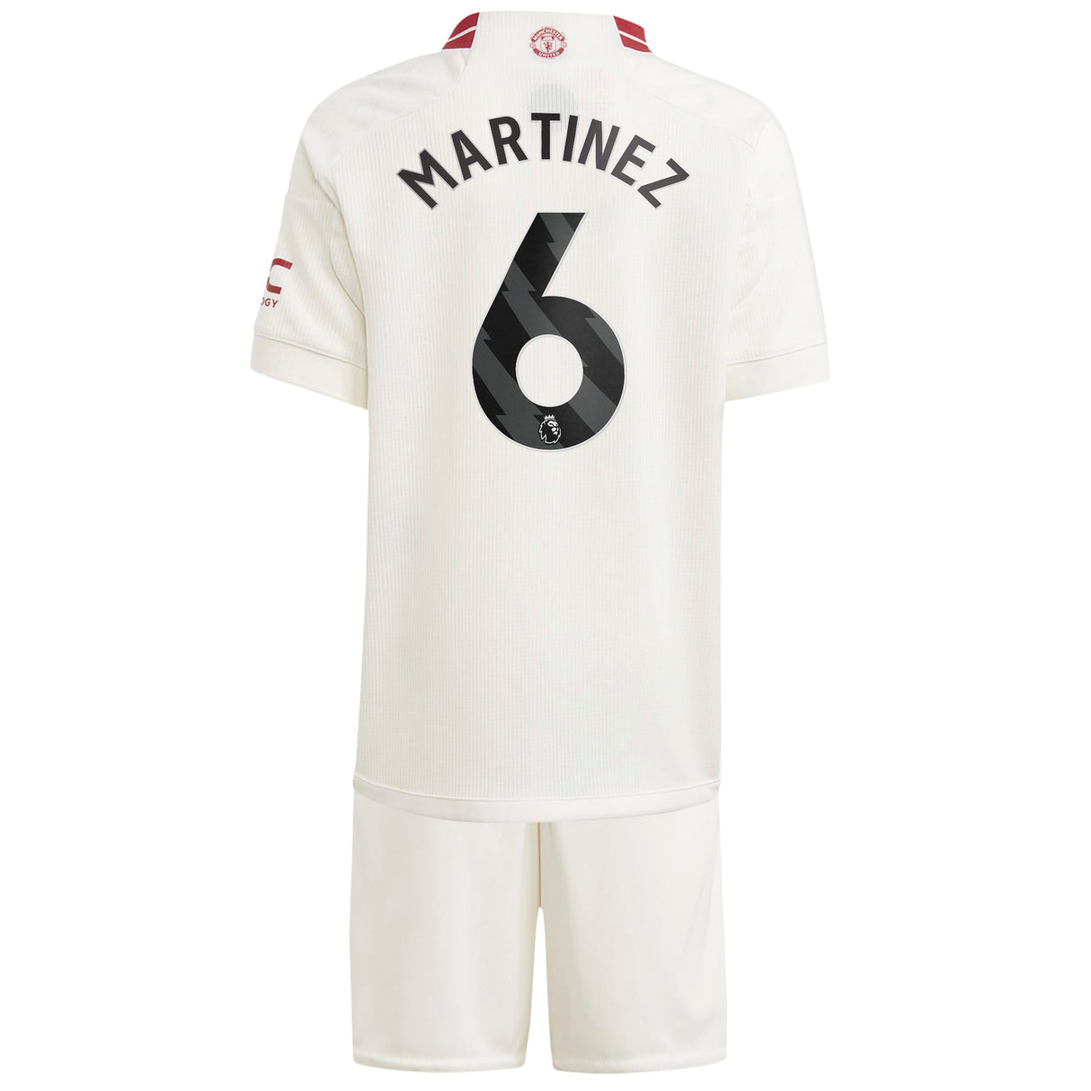 Manchester United EPL adidas Third Minikit 2023-24 with Martinez 6 printing - Kit Captain