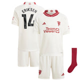 Manchester United EPL adidas Third Minikit 2023-24 with Eriksen 14 printing - Kit Captain