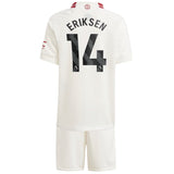 Manchester United EPL adidas Third Minikit 2023-24 with Eriksen 14 printing - Kit Captain