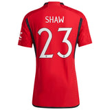 Manchester United Cup Home Authentic Shirt 2023-24 with Shaw 23 printing - Kit Captain