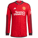 Manchester United Cup Home Authentic Shirt 2023-24 - Long sleeve with Antony 21 printing