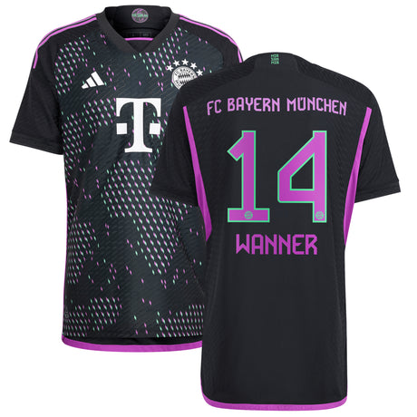 FC Bayern adidas Away Authentic Shirt 2023-24 with Wanner 14 printing - Kit Captain