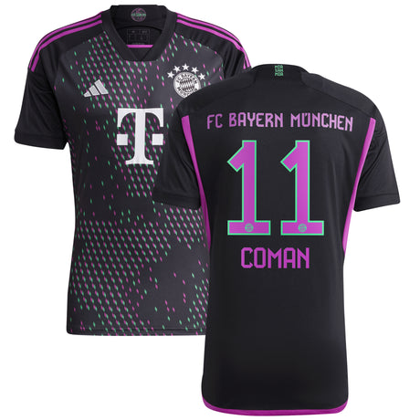 FC Bayern adidas Away Shirt 2023-24 with Coman 11 printing - Kit Captain