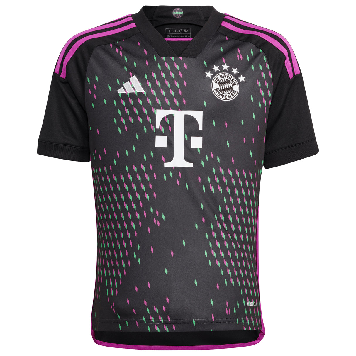 FC Bayern adidas Away Shirt 2023-24 - Kids with Ibrahimovic 46 printing - Kit Captain