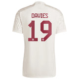 FC Bayern adidas Third Authentic Shirt 2023-24 with Davies 19 printing - Kit Captain