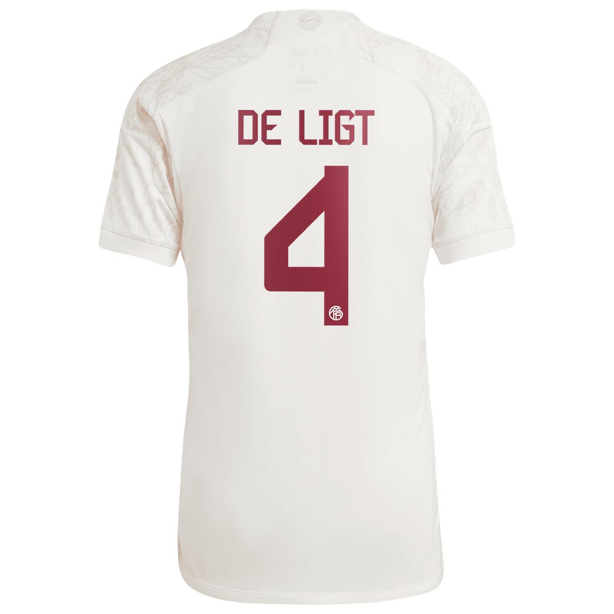 FC Bayern adidas Third Shirt 2023-24 with De Ligt 4 printing - Kit Captain