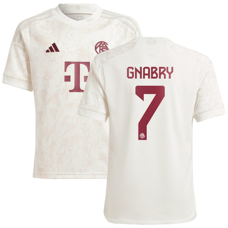 FC Bayern adidas Third Shirt 2023-24 - Kids with Gnabry 7 printing - Kit Captain