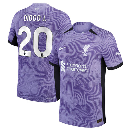 Liverpool Nike Third Dri-Fit Adv Match Shirt 2023-24 with Diogo J. 20 printing - Kit Captain