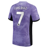 Liverpool Nike Third Dri-Fit Adv Match Shirt 2023-24 with Luis Dí­az 7 printing - Kit Captain