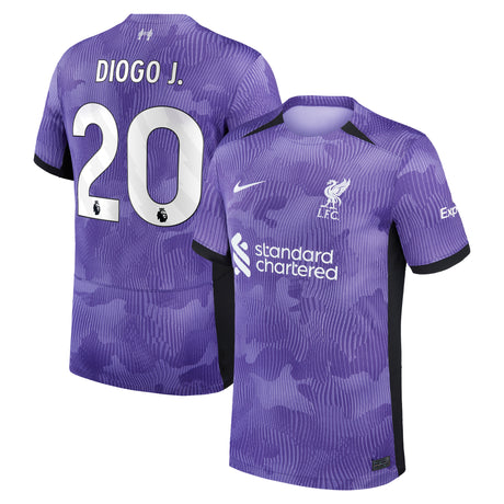 Liverpool Nike Third Stadium Shirt 2023-24 with Diogo J. 20 printing - Kit Captain