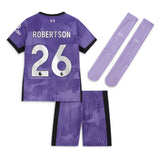 Liverpool Nike Third Stadium Kit 2023-24 - Little Kids with Robertson 26 printing - Kit Captain