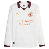 Manchester City Puma Away Shirt 2023-24 - Long Sleeve with Haaland 9 printing - Kit Captain