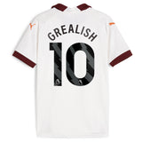 Manchester City Puma Away Shirt 2023-24 - Kids with Grealish 10 printing - Kit Captain