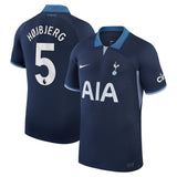 Tottenham Hotspur Nike Away Stadium Shirt 2023-24 with Højbjerg 5 printing - Kit Captain