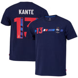 France Player T-Shirt KANTE NÂ°13 - Blue - Kids - Kit Captain