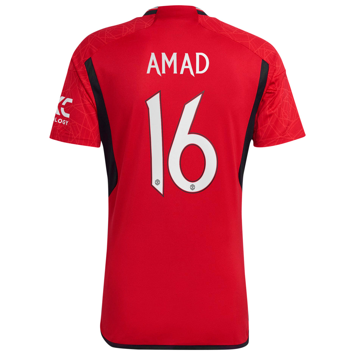 Manchester United Cup Home Shirt 2023-24 with Amad 16 printing - Kit Captain