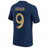 France Home Match Shirt 2022 - Olivier Giroud 9 - Kit Captain