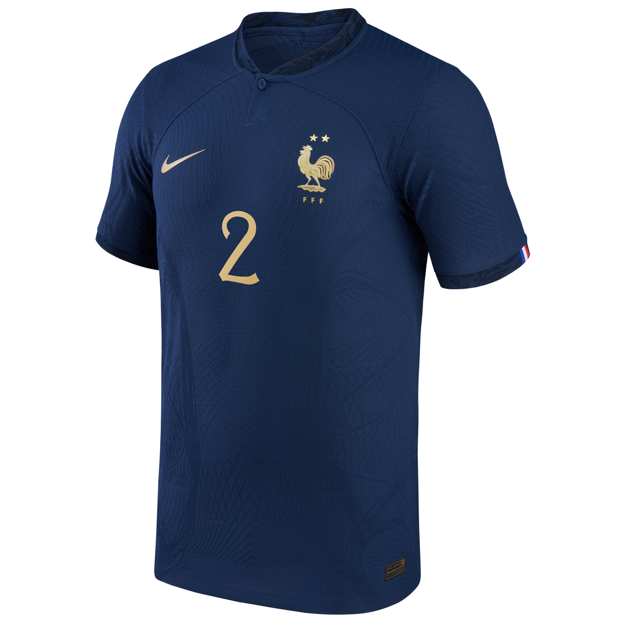 France Home Match Shirt 2022 - Benjamin Pavard 2 - Kit Captain