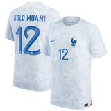 France Away Match Shirt 2022 - Randal Kolo Muani 12 - Kit Captain