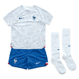 France Away Stadium Kit 2022 - Little Kids - Randal Kolo Muani 12 - Kit Captain