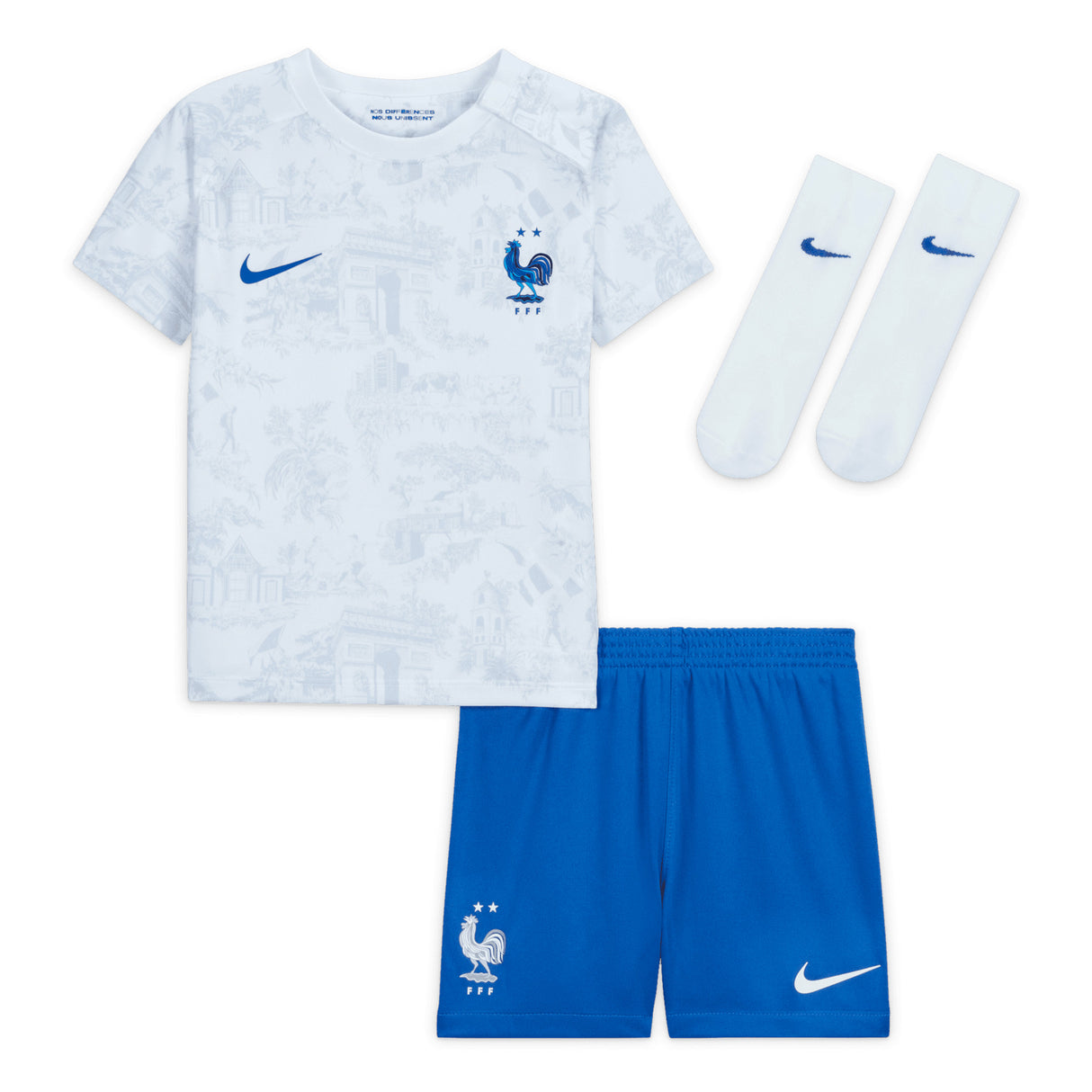 France Away Stadium Kit 2022 - Infants - Aurélien Tchouameni 8 - Kit Captain