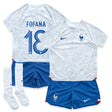 France Away Stadium Kit 2022 - Little Kids with Fofana 18 printing - Kit Captain