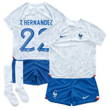 France Away Stadium Kit 2022 - Little Kids - Theo Hernández 22 - Kit Captain