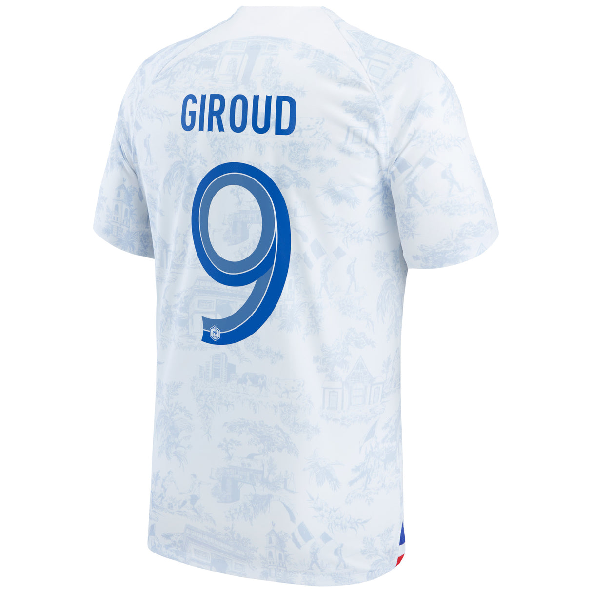 France Away Stadium Shirt 2022 - Olivier Giroud 9 - Kit Captain