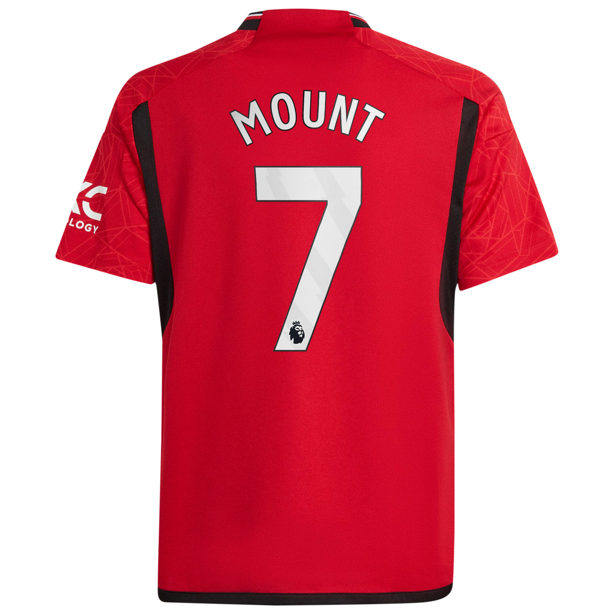 Manchester United EPL adidas Home Shirt 2023-24 - Kids - with Mount 7 printing - Kit Captain