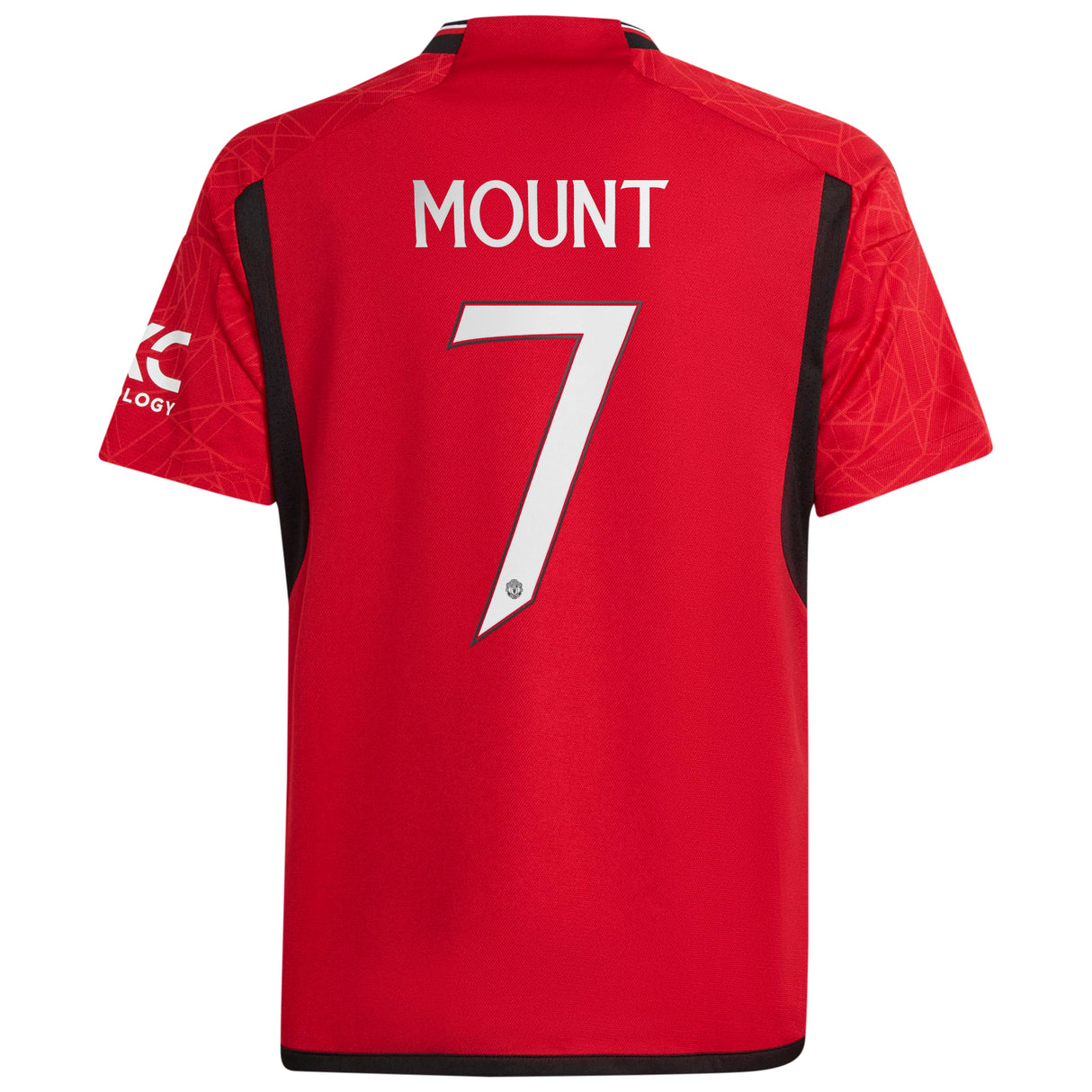 Manchester United Cup Home Shirt 2023-24 - Kids with Mount 7 printing - Kit Captain